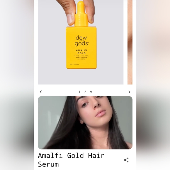 DEW OF THE GODS Amalfi Gold Hair Serum - Picture 2 of 13